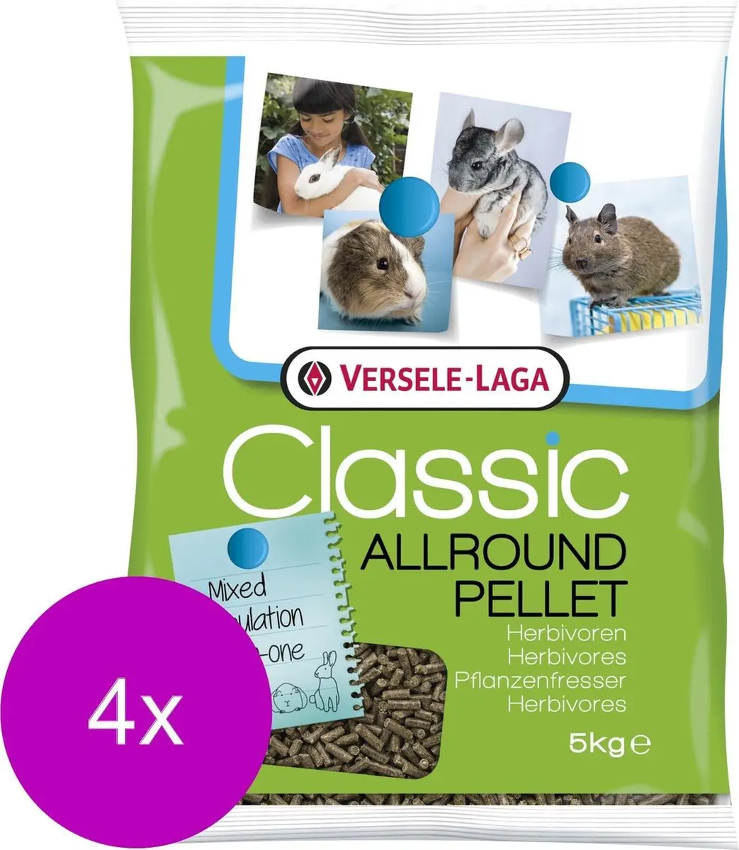 Versele-Laga Classic Allround Pellet Konijnenvoer - 20kg (4x5kg)