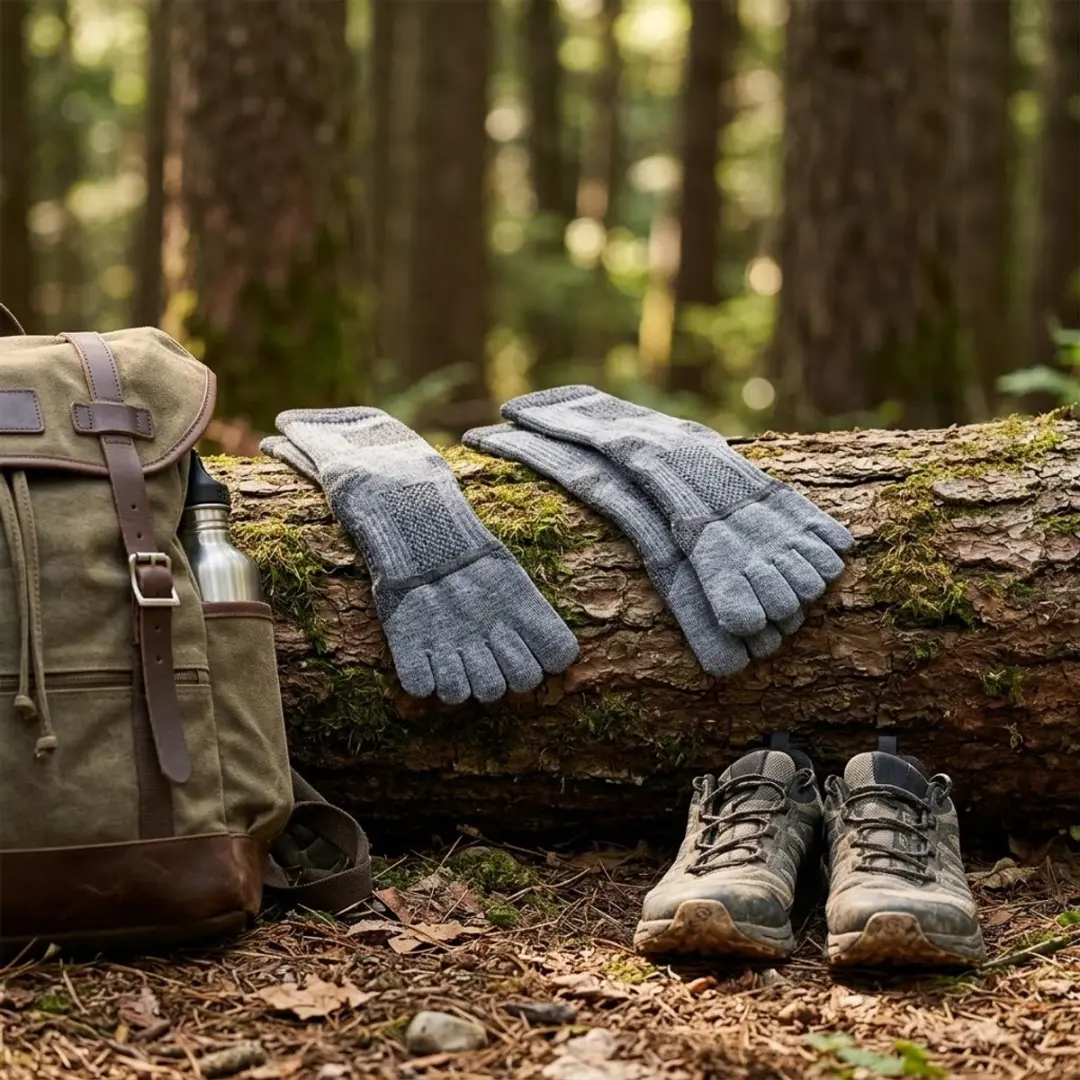 NUVEX Heren Outdoorsokken 43-46 - 3 Paar - Grijze