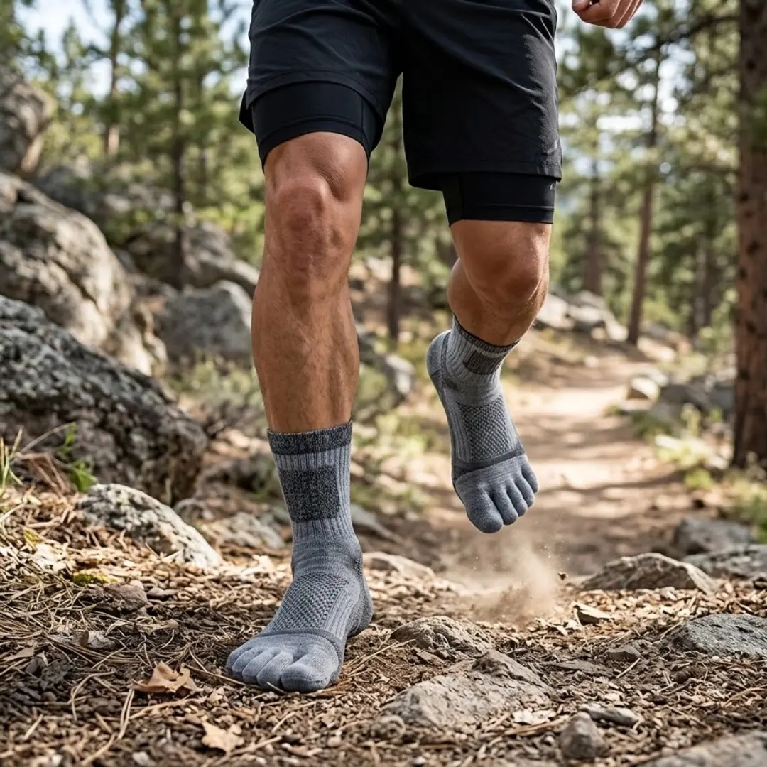 NUVEX Heren Outdoorsokken 43-46 - 3 Paar - Grijze