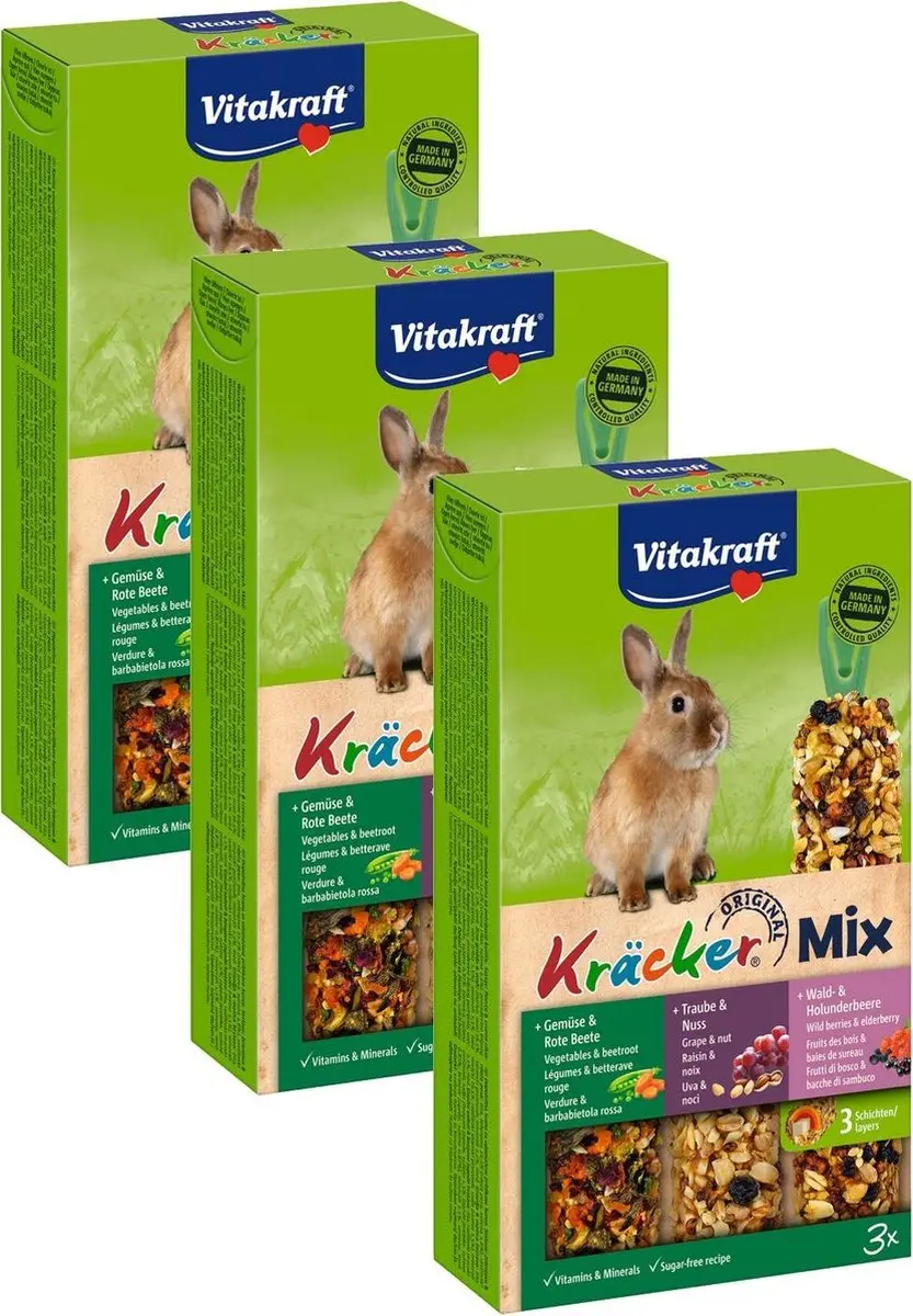 Vitakraft Konijn Kracker 3in1