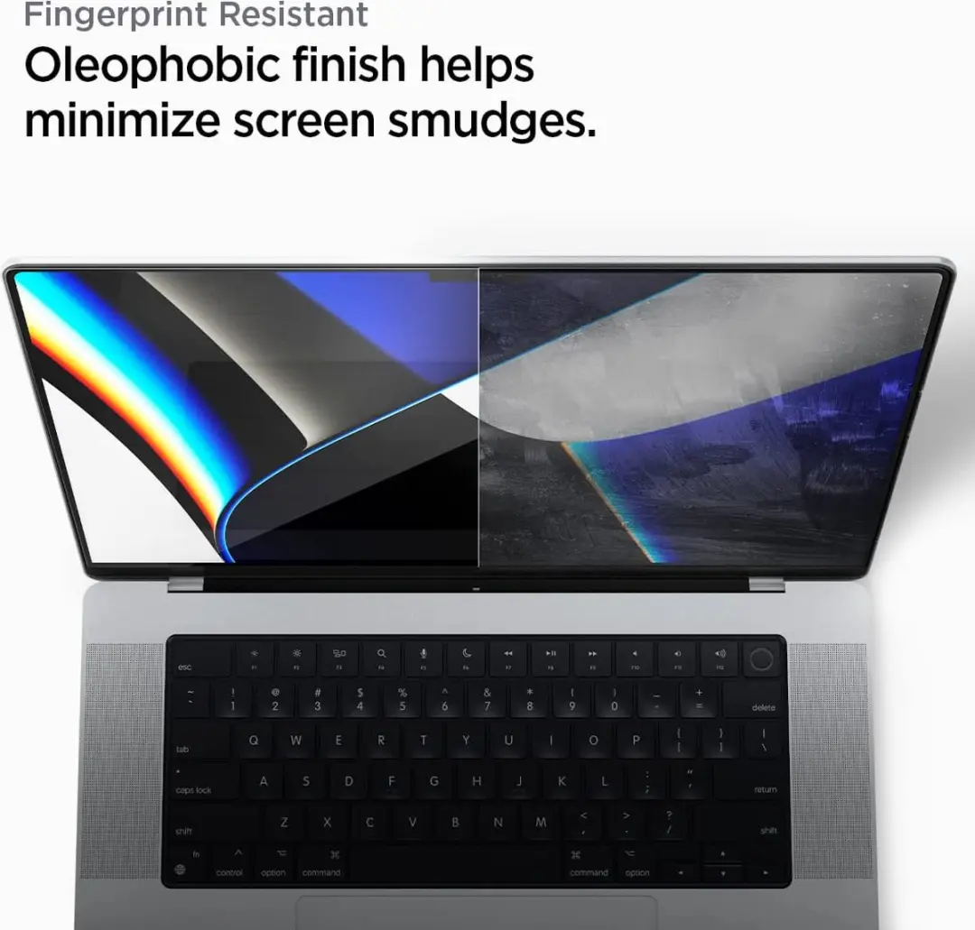 Spigen AGL04234 MacBook Pro 14 2021 Screenprotector - 9H Glas - Transparant - afbeelding 6 van 6