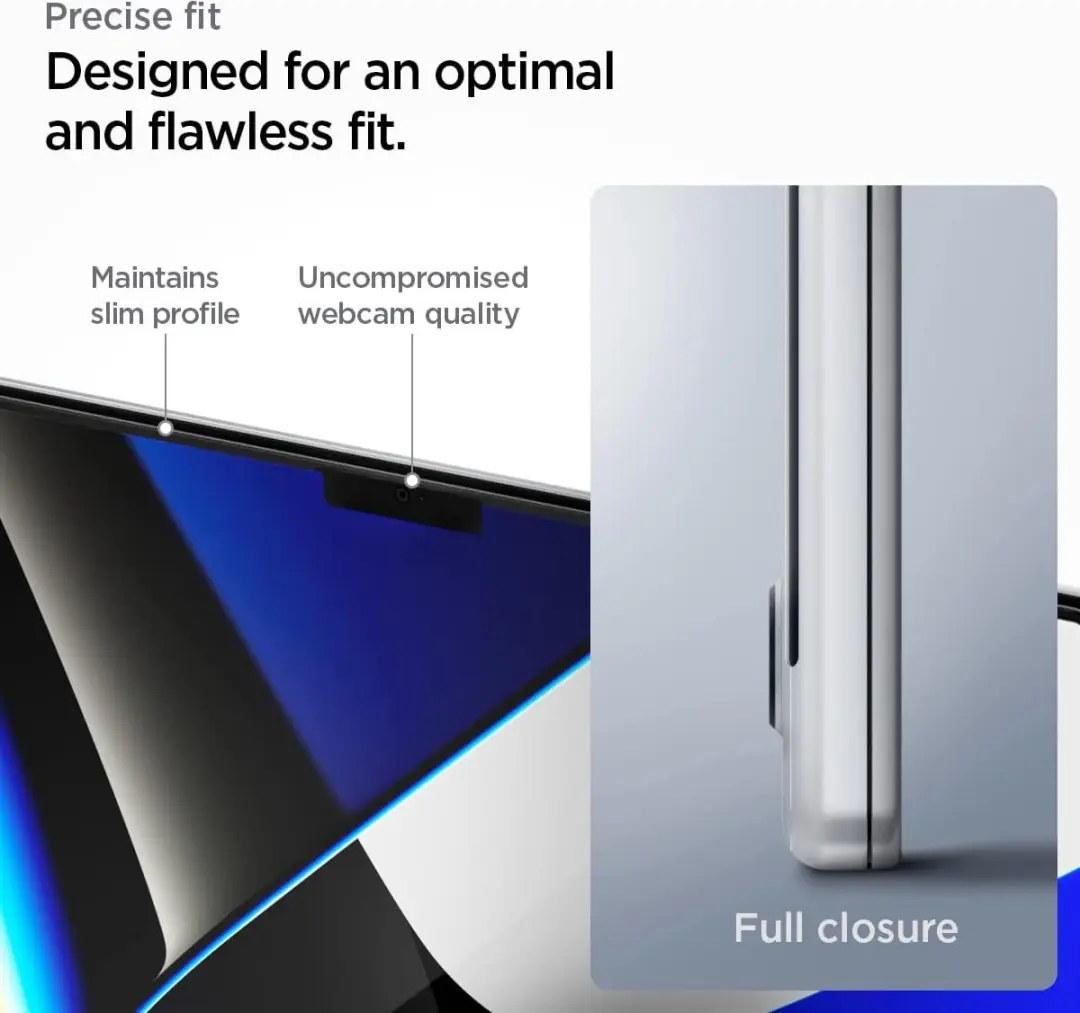 Spigen AGL04234 MacBook Pro 14 2021 Screenprotector - 9H Glas - Transparant - afbeelding 4 van 6