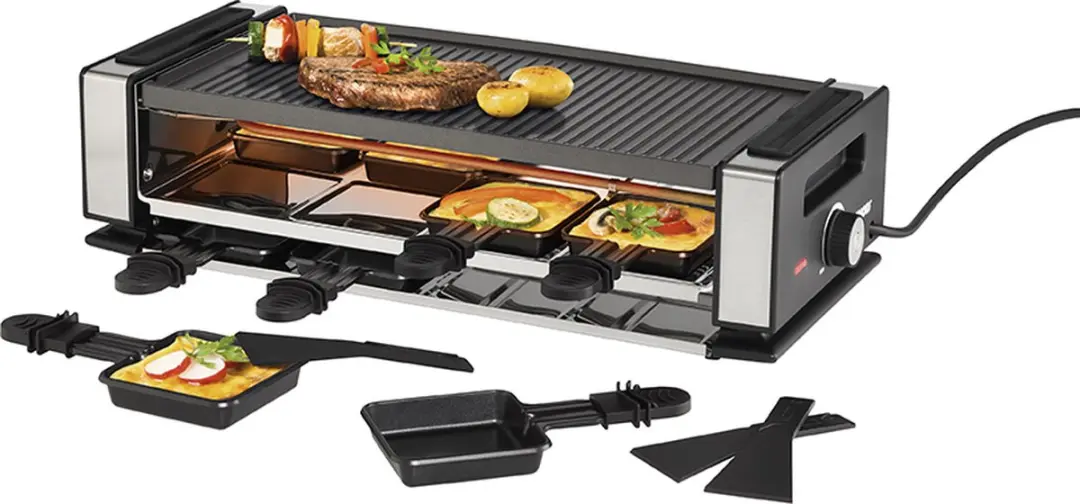 Unold 48785 Gourmetstel - 8 Personen - 1200W - RVS/Zwart