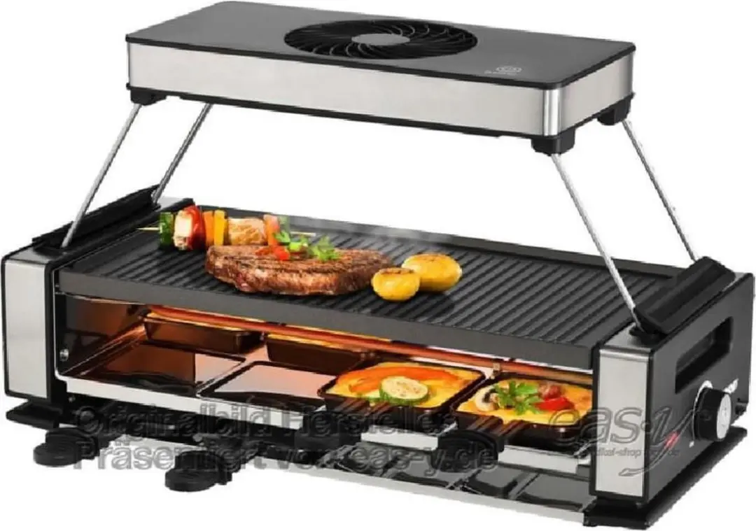 Unold 48785 Gourmetstel - 8 Personen - 1200W - RVS/Zwart