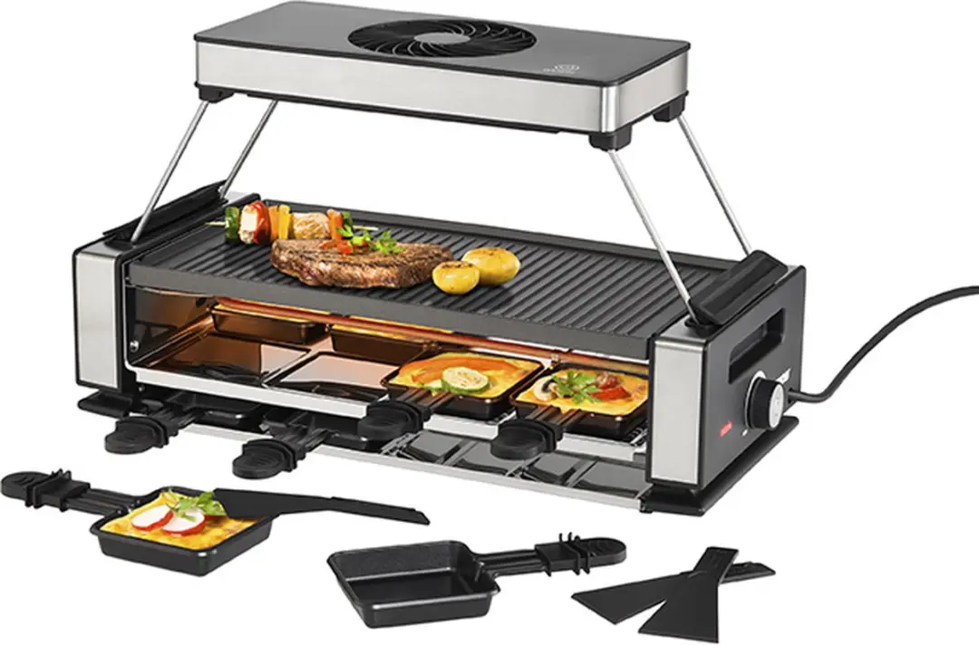 Unold 48785 Gourmetstel - 8 Personen - 1200W - RVS/Zwart