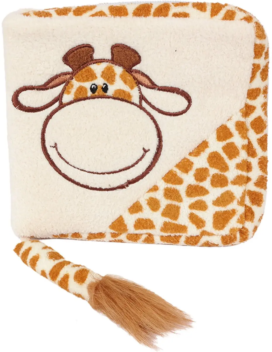 PIA Soft Toys Pluche Giraf CD-Opbergmap 17cm - Bruin/Beige