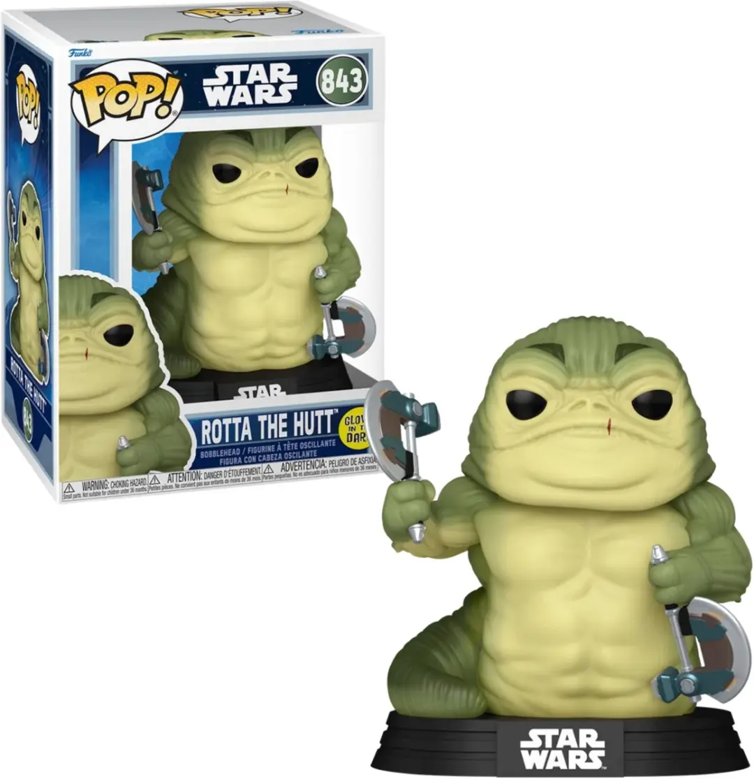 Funko Star Wars The Mandalorian Rotta the Huttlet Glow-in-the-Dark Vinylfiguur