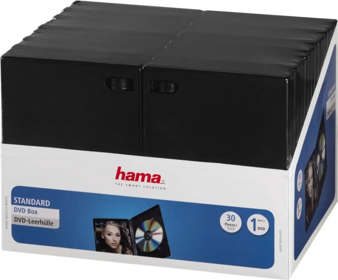 Hama Dvd-Box Black 30-Pack