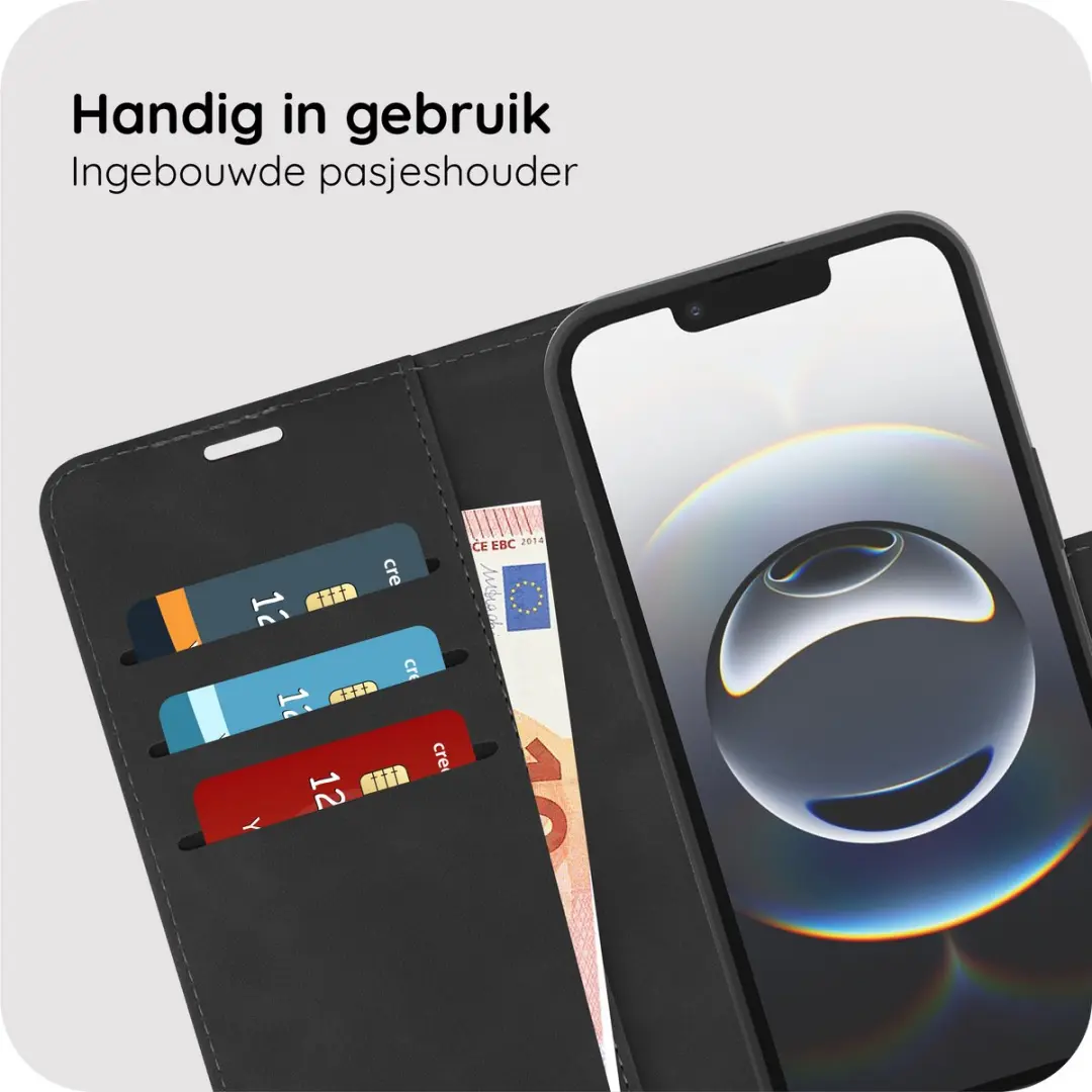 Just in Case iPhone 17e/16e Hoesje 8450609 - Pasjeshouder - Zwart - afbeelding 6 van 6