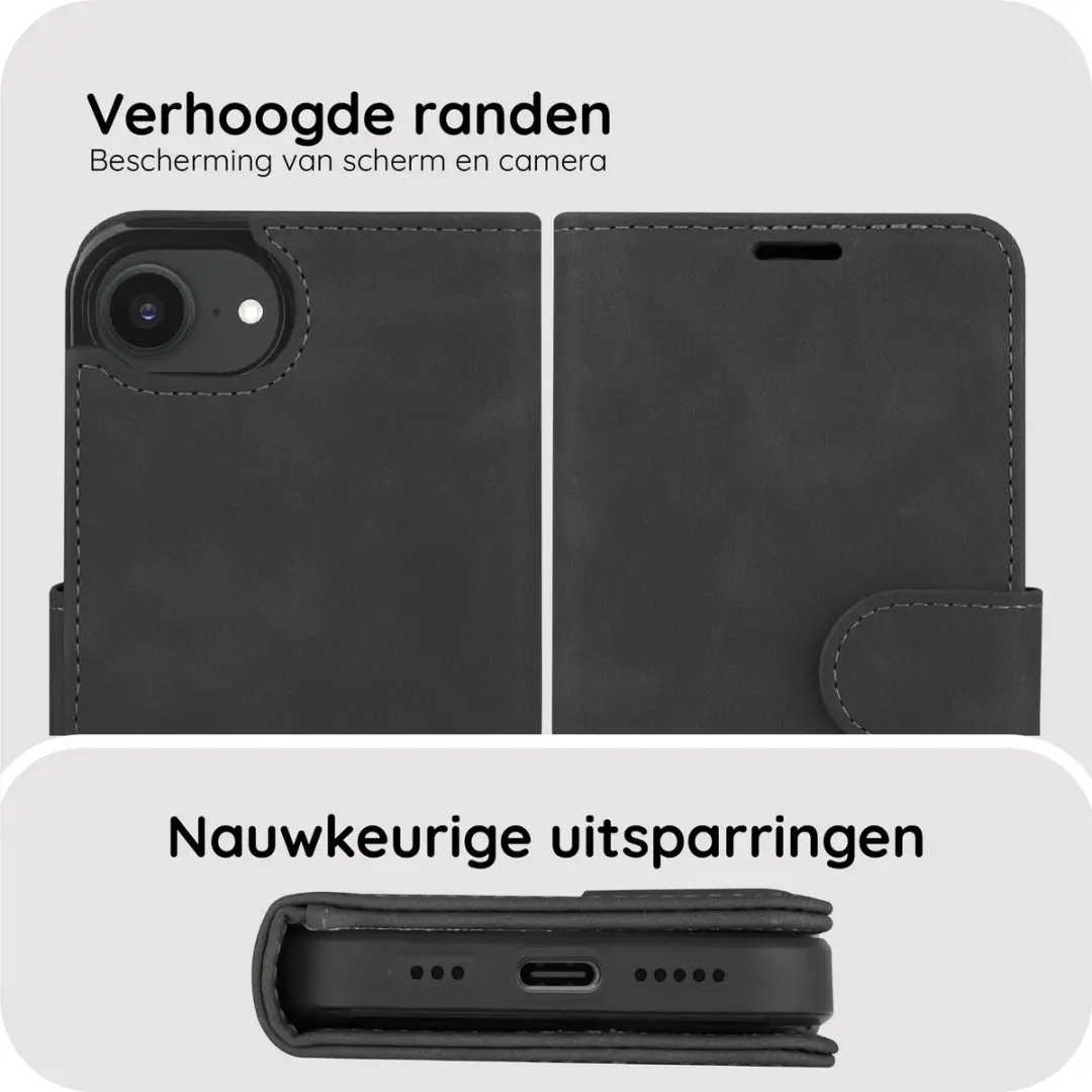 Just in Case iPhone 17e/16e Hoesje 8450609 - Pasjeshouder - Zwart