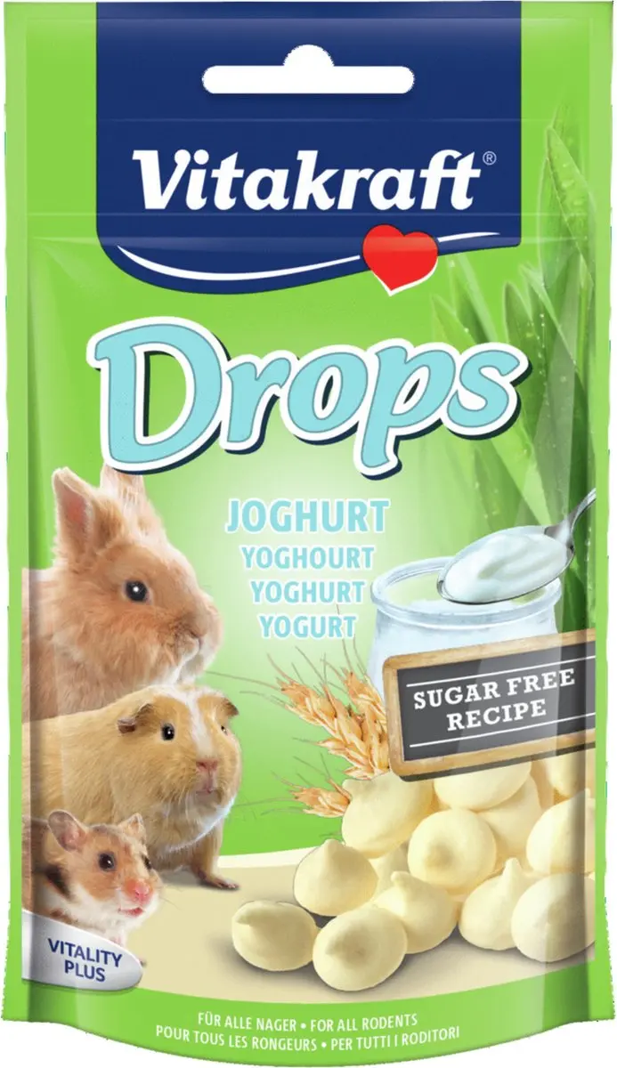 Vitakraft Dwergkonijn Drops Yoghurt