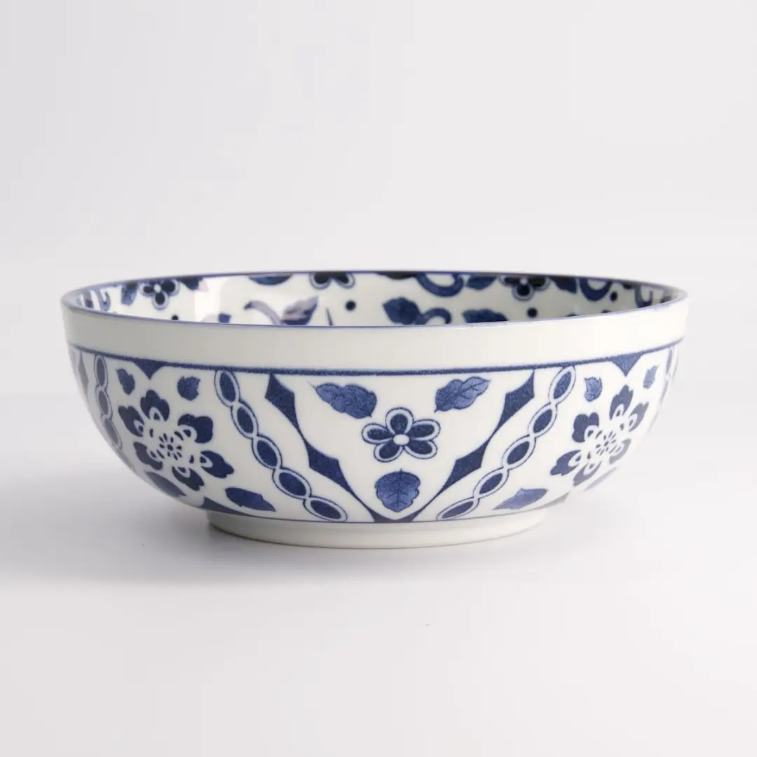 Tokyo Design Studio Tokyo Blue Maizuru Mixed Bowl - 1250ml - Blauw/Wit