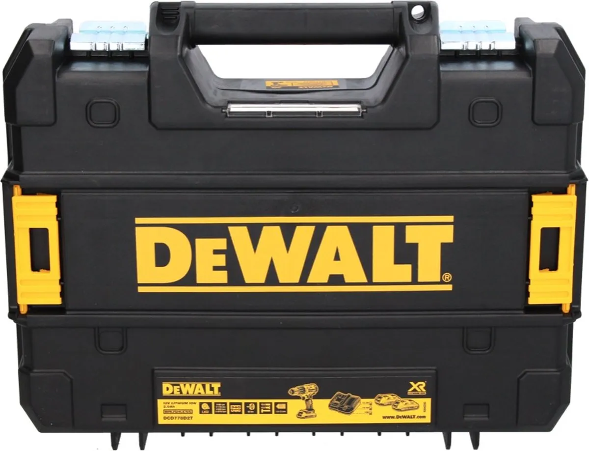 DeWalt DCD778D2T Klop-/Schroefboormachine 18V - 2x 2.0Ah - TSTAK - afbeelding 6 van 6