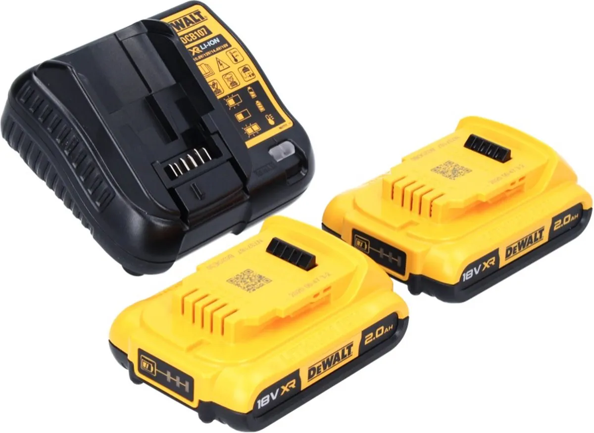 DeWalt DCD778D2T Klop-/Schroefboormachine 18V - 2x 2.0Ah - TSTAK