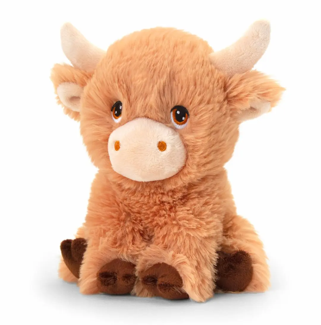 Keel Toys Schotse Hooglander Knuffels - Bruin - 18cm & 25cm