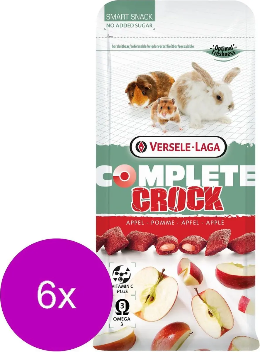Versele-Laga Complete Crock Apple Knaagdiersnack - 6 Stuks
