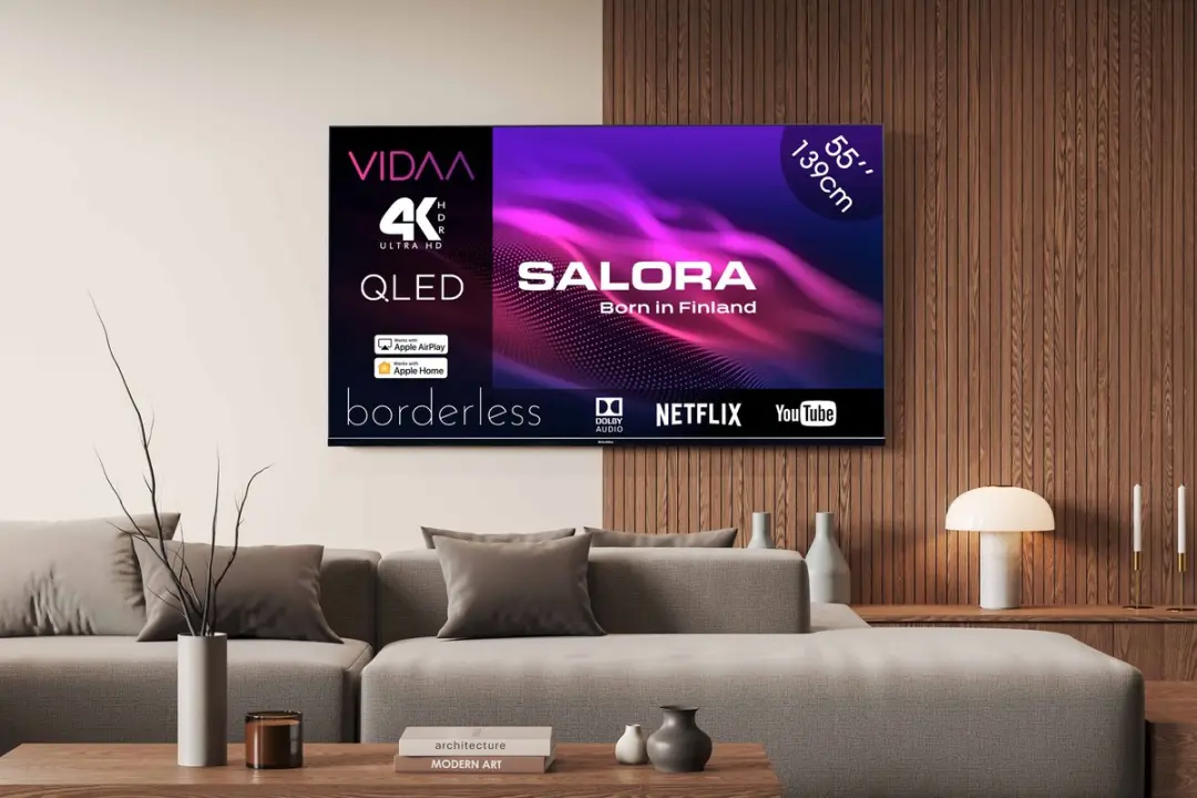 Salora QLED55UV1 55 inch QLED Smart TV - 4K - Zwart