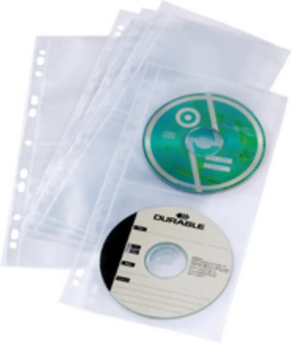Durable CD/DVD Showtas A4 Smal 11 Rings - 5 Stuks - Transparant