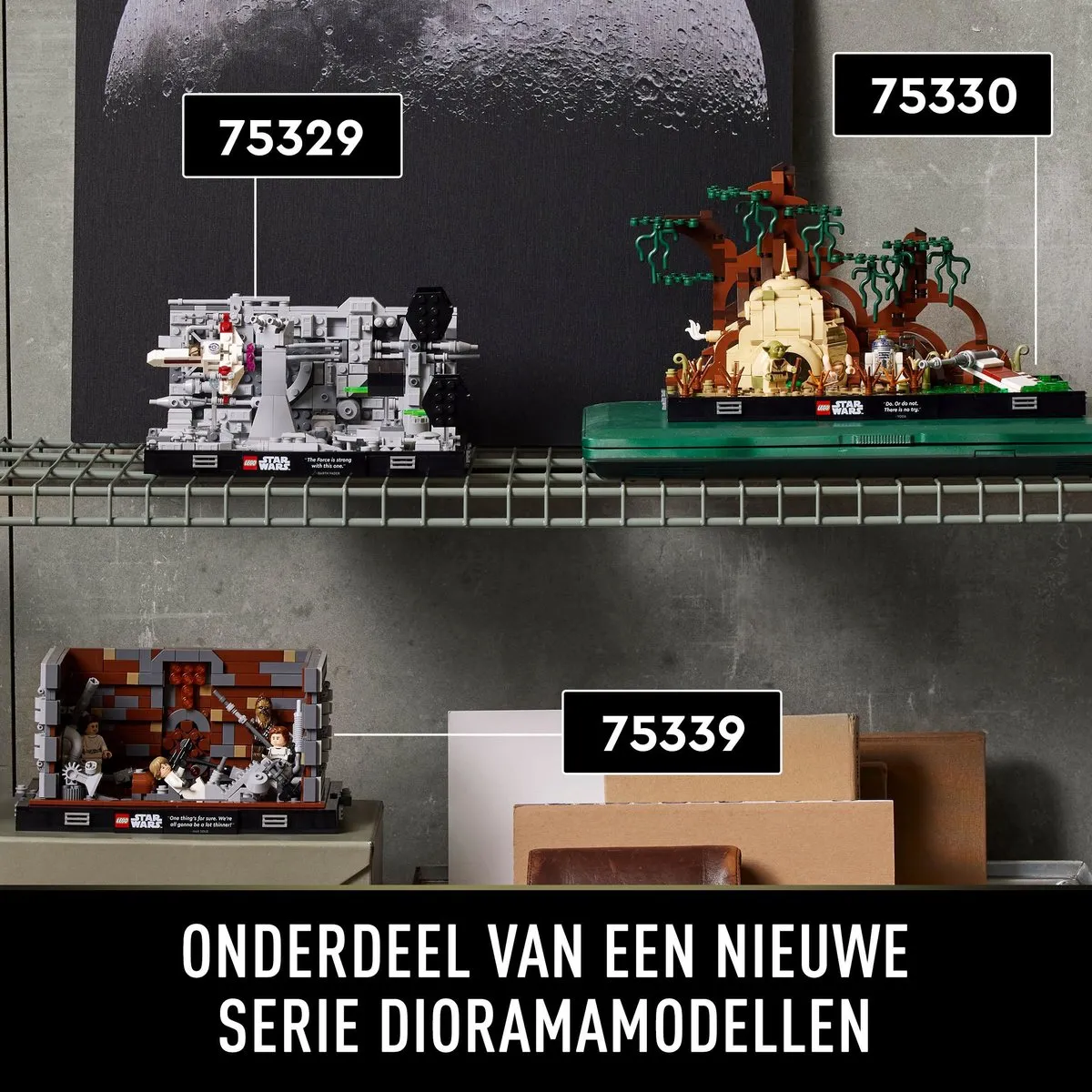 LEGO Star Wars Jedi Training Dagobah Diorama 75330 - 1000 Stukken - afbeelding 6 van 6