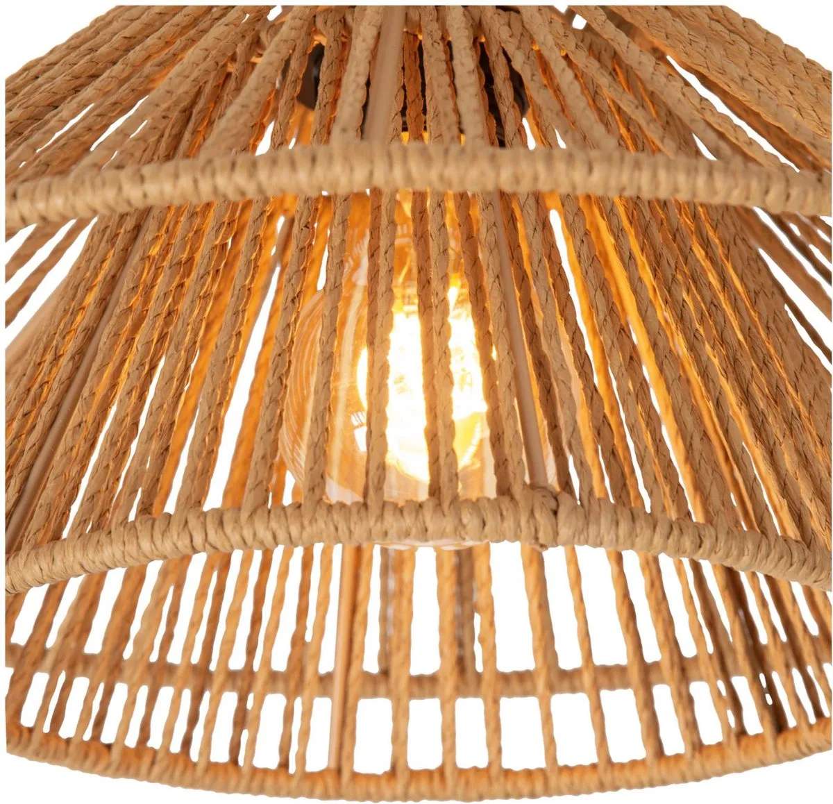 Lucide Tasman Plafondlamp Ø32cm - 1xE27 - Naturel