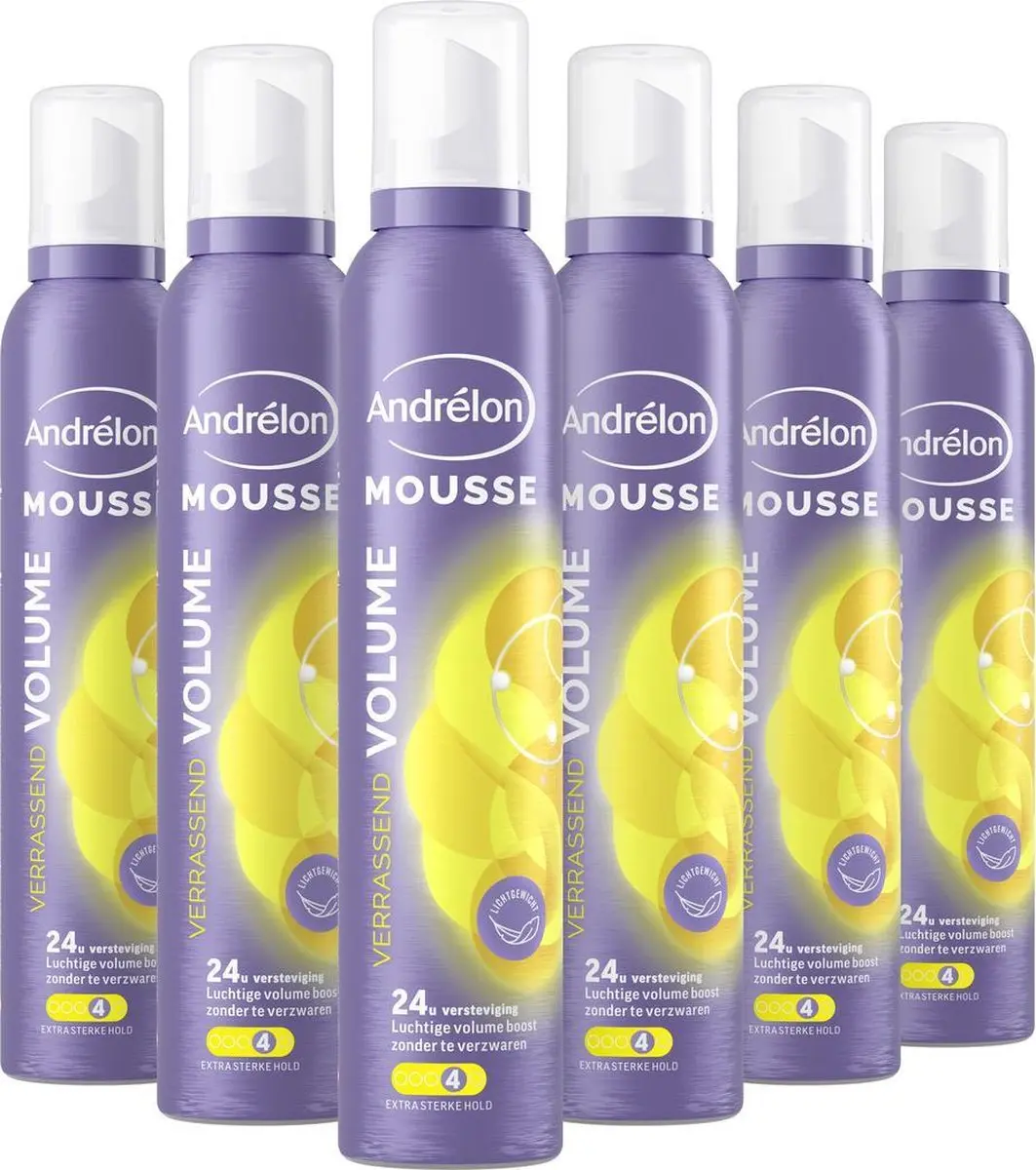 Andrélon Mousse Verrassend Volume 6x200ml