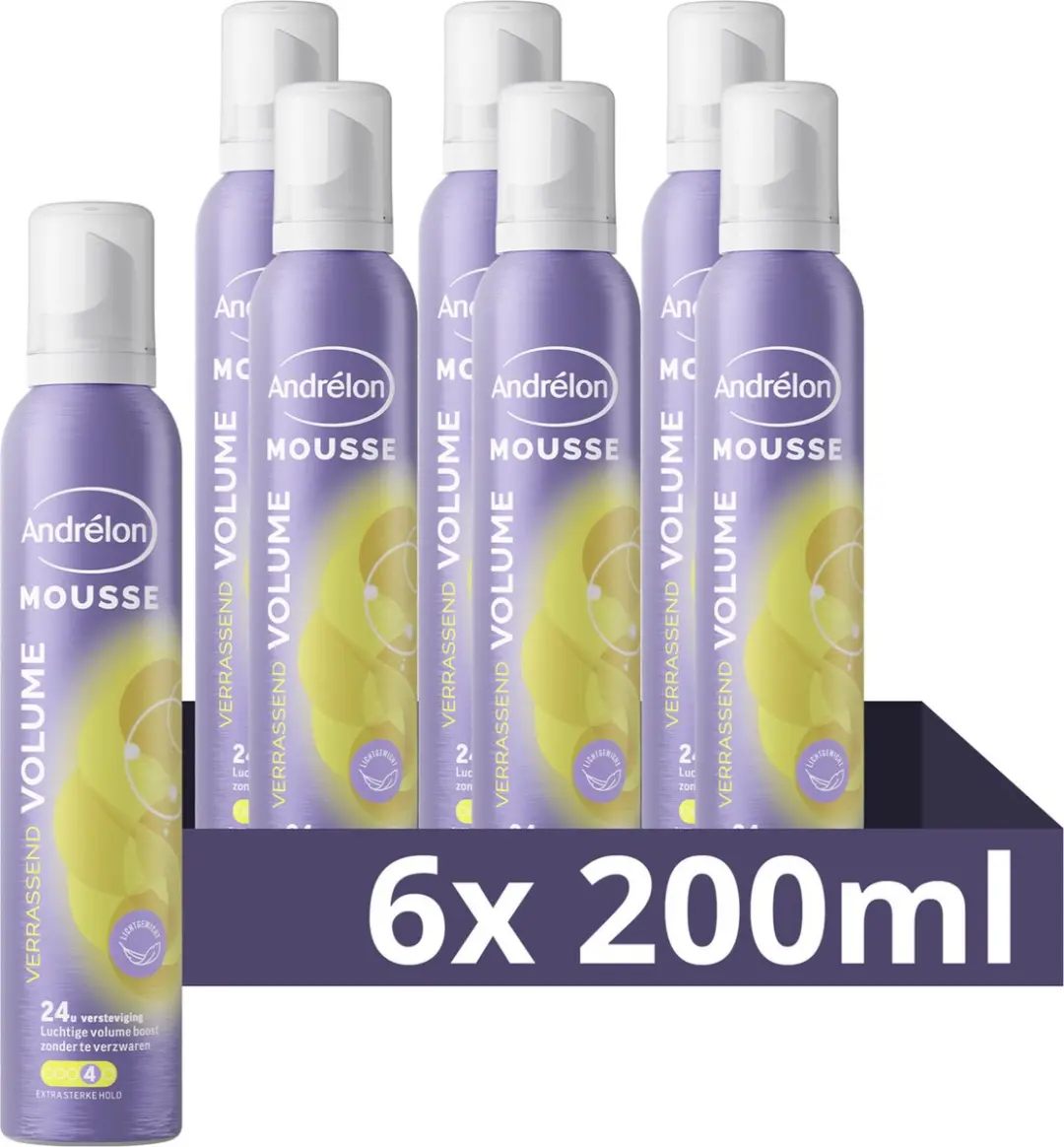 Andrélon Mousse Verrassend Volume 6x200ml