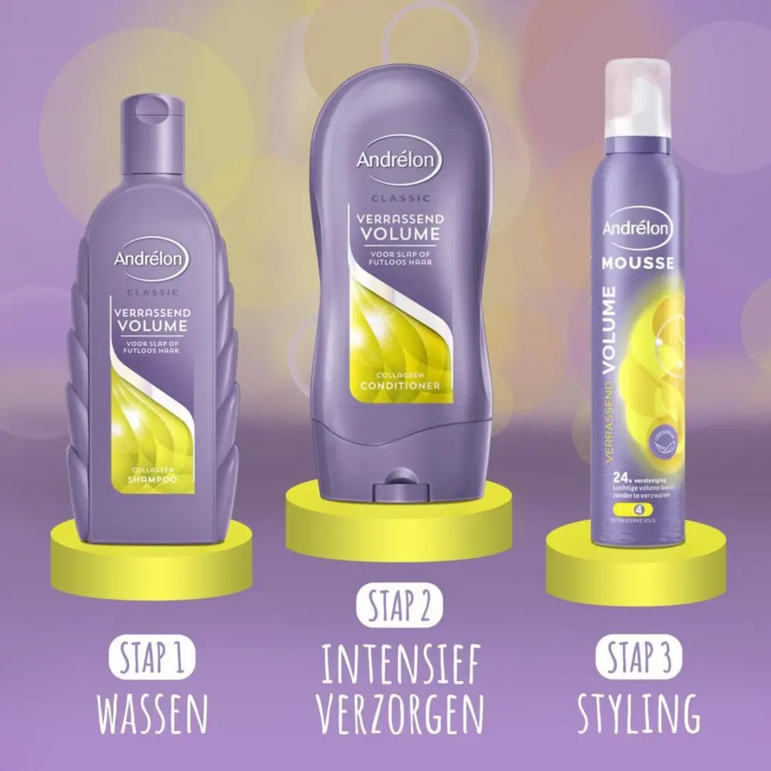 Andrélon Mousse Verrassend Volume 6x200ml