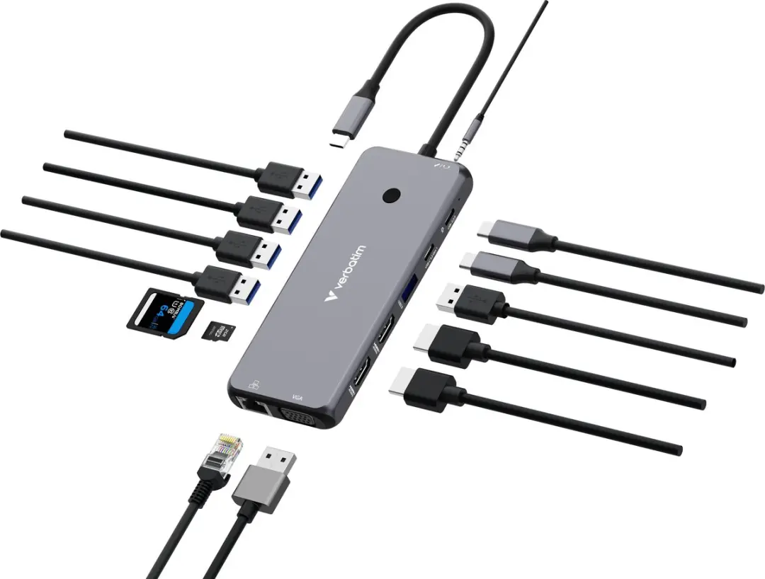 Verbatim USB-C Pro CMH-14 Multiport Hub