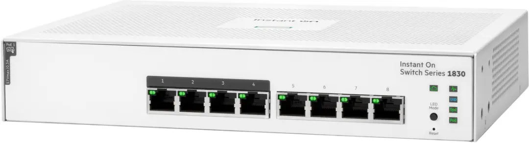 HP Aruba Instant On 1830 JL811A Switch 8G PoE - 65W - Wit