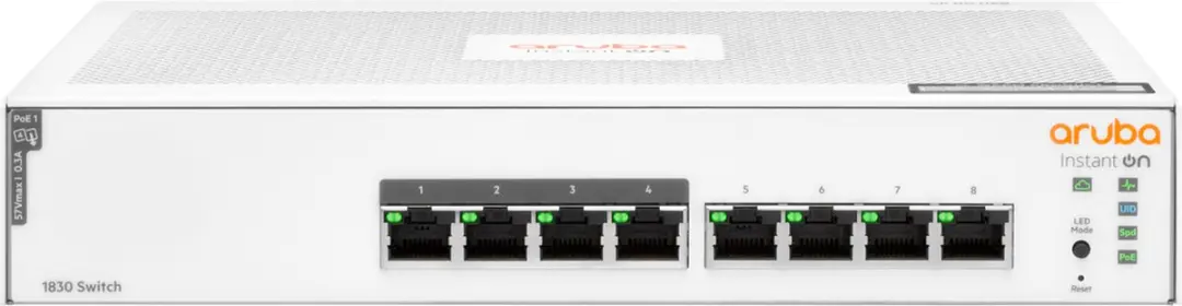 HP Aruba Instant On 1830 JL811A Switch 8G PoE - 65W - Wit - afbeelding 6 van 6