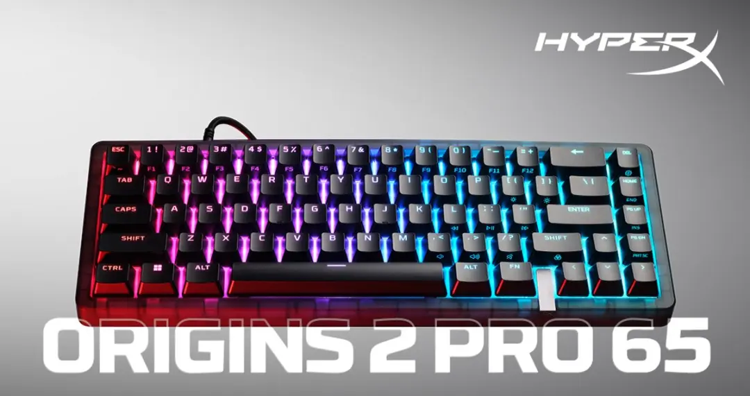 HyperX Origins 2 Pro BN7S3AA#ABA Gamingtoetsenbord - Zwart - RGB per toets