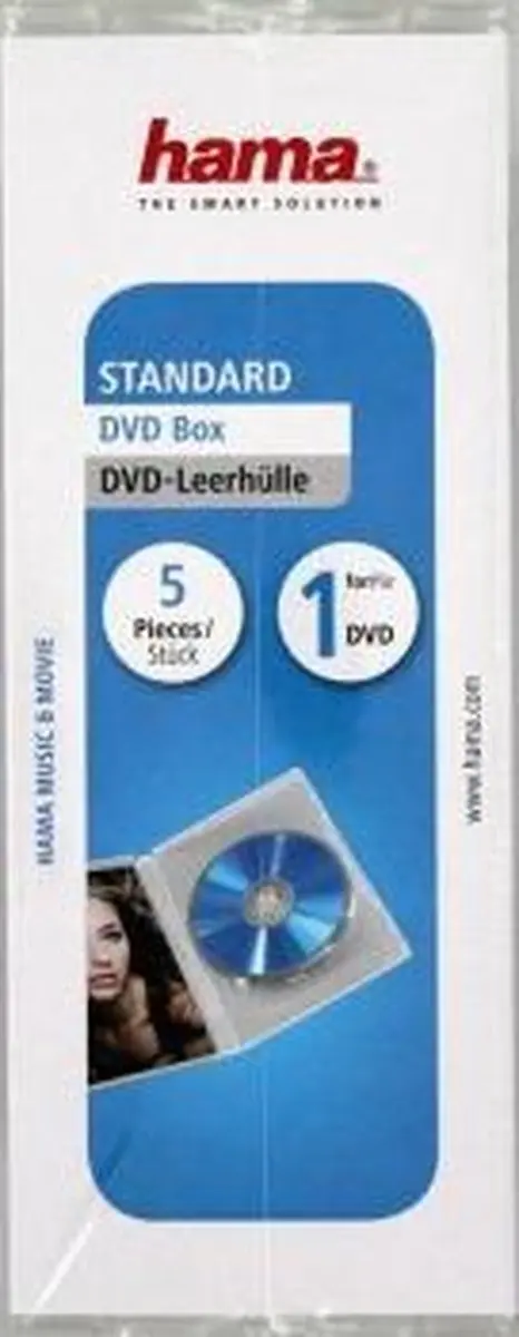 Hama DVD Jewelbox Transparant - 5 Stuks