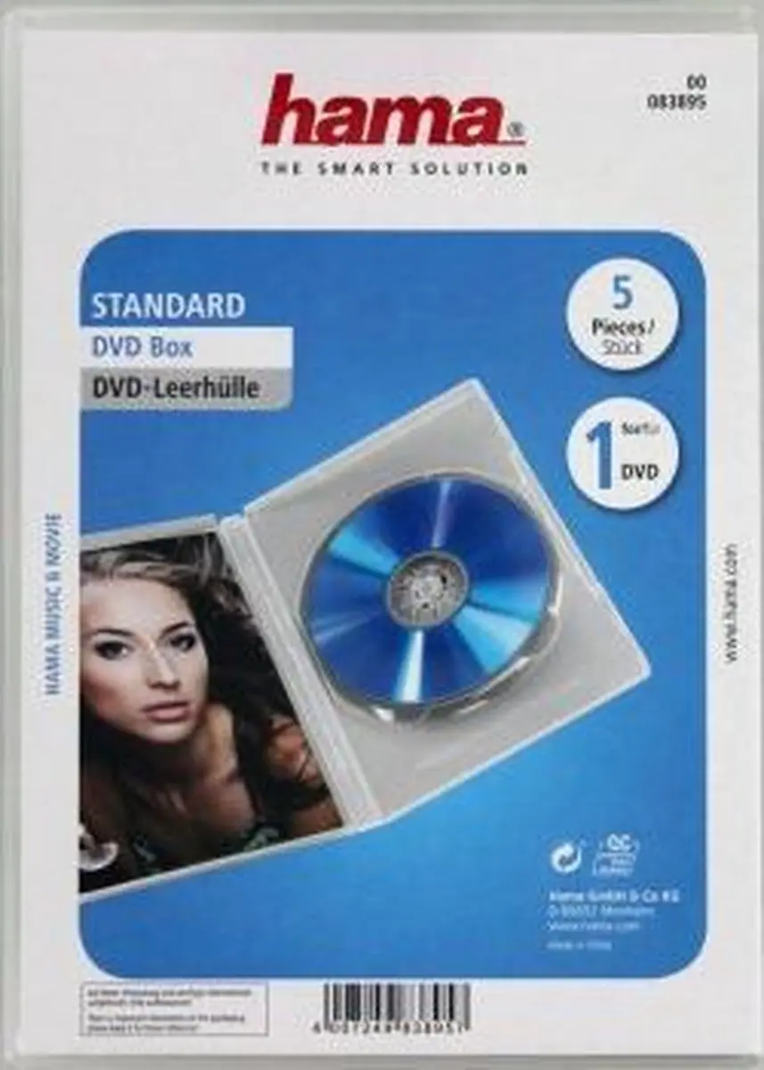 Hama DVD Jewelbox Transparant - 5 Stuks