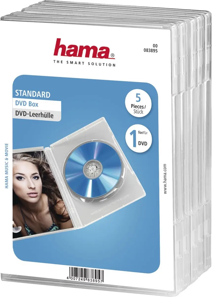 Hama DVD Jewelbox Transparant