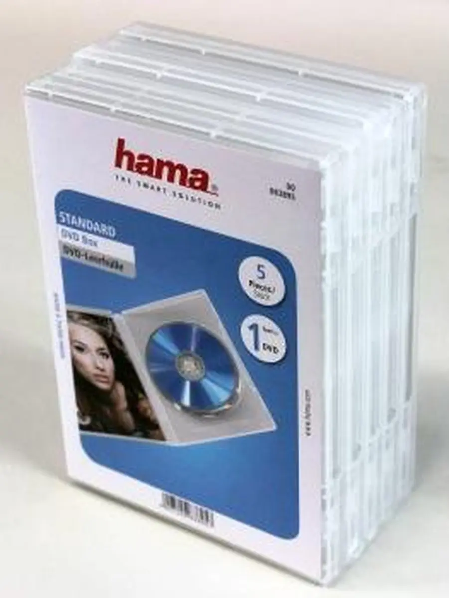 Hama DVD Jewelbox Transparant - 5 Stuks