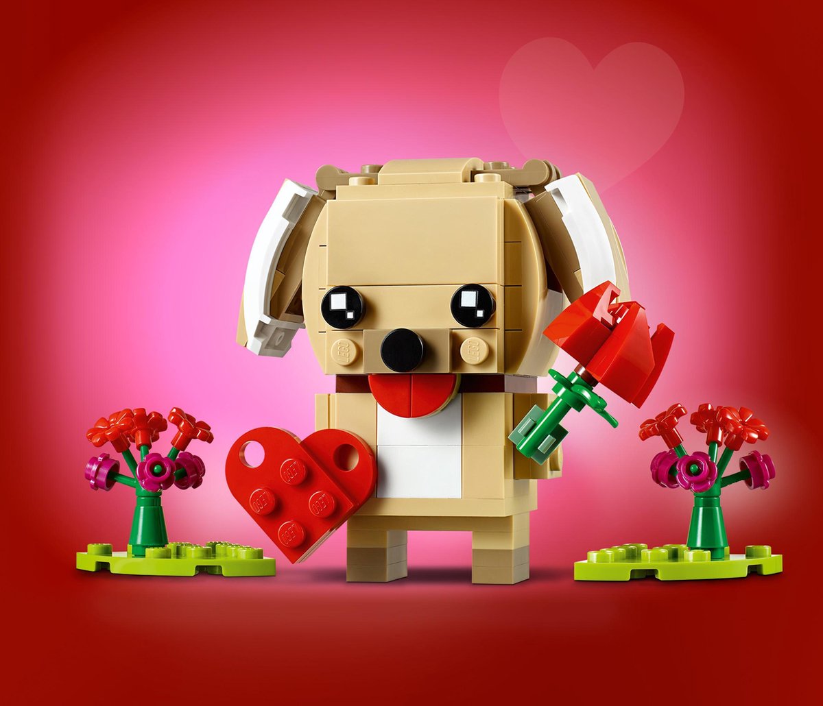 LEGO BrickHeadz Valentijnspuppy - 40349
