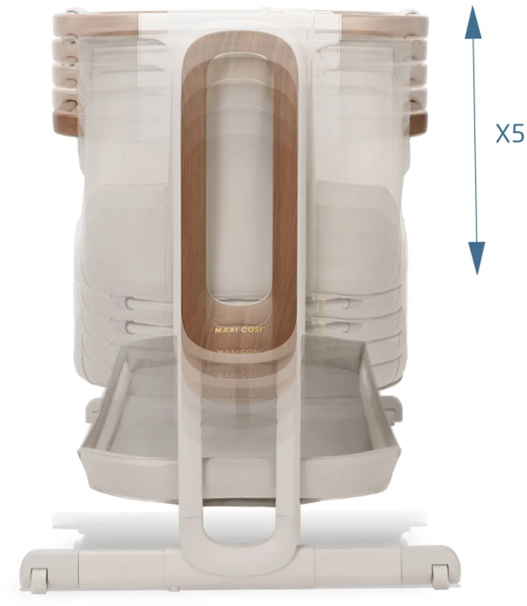 Maxi-Cosi Iora Pro Co-sleeper Elegance Beige - inklapbaar