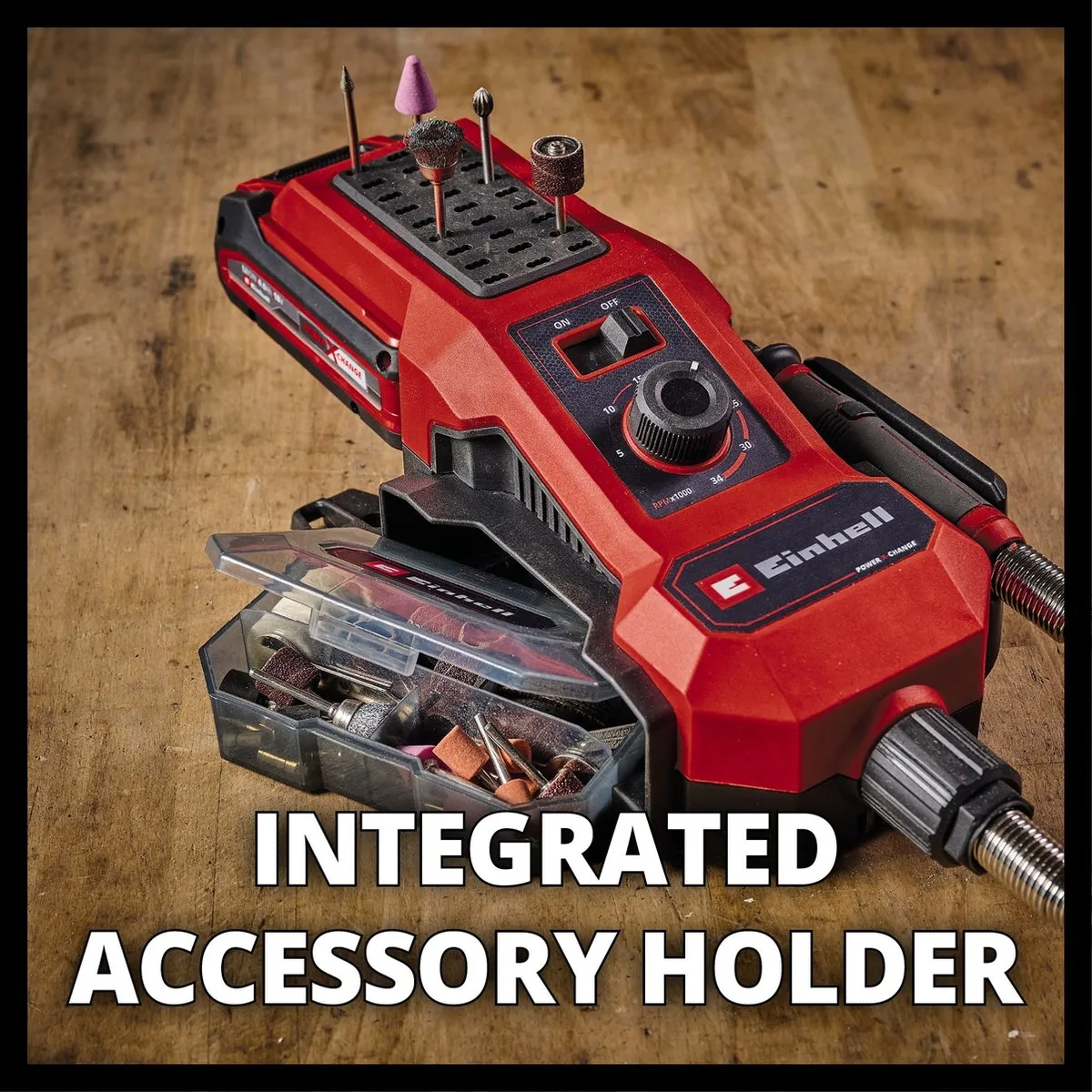 Einhell TE-MT 18/34 Li Solo Accu Multitool - 55-delig Accessoireset
