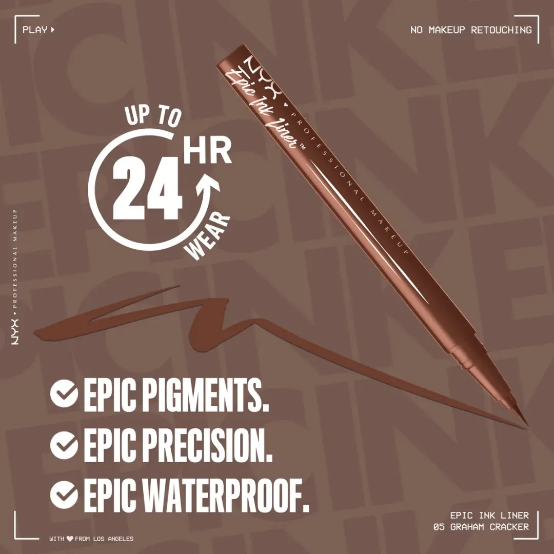 NYX Professional Makeup Epic Ink Liner Graham Cracker - 1ml - afbeelding 6 van 6