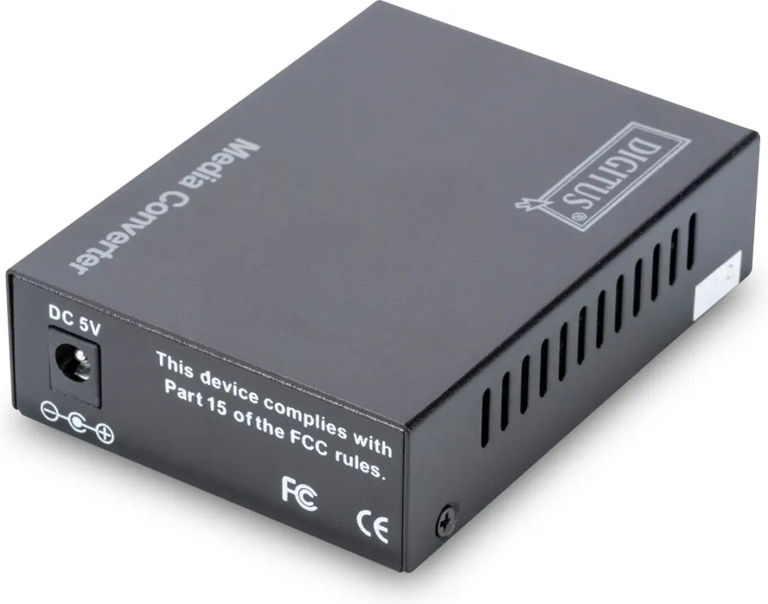 Digitus DN-82123 Netwerk Media Converter 1000Mbit - 1550nm - Zwart