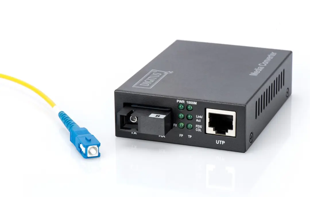 Digitus DN-82123 Netwerk Media Converter 1000Mbit - 1550nm - Zwart