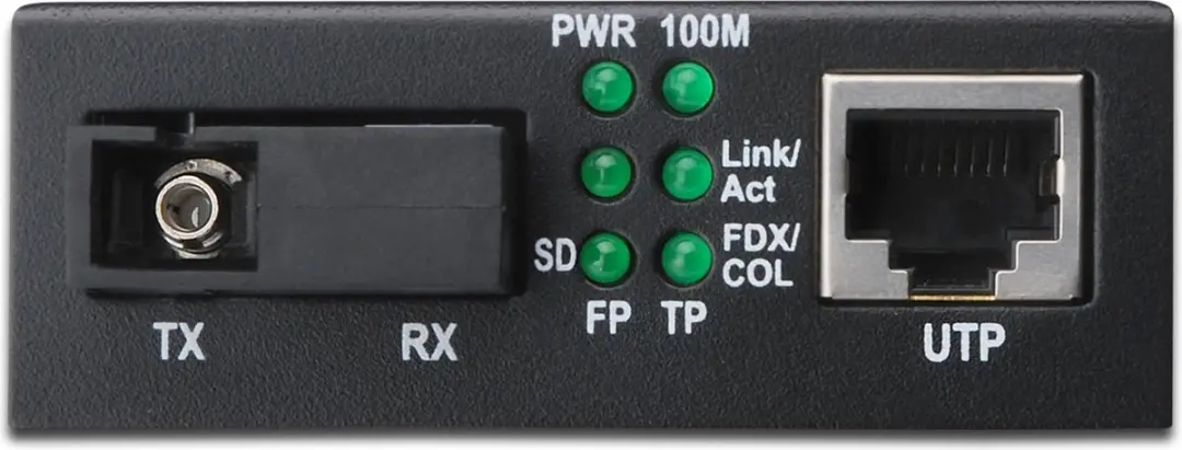 Digitus DN-82123 Netwerk Media Converter 1000Mbit - 1550nm - Zwart