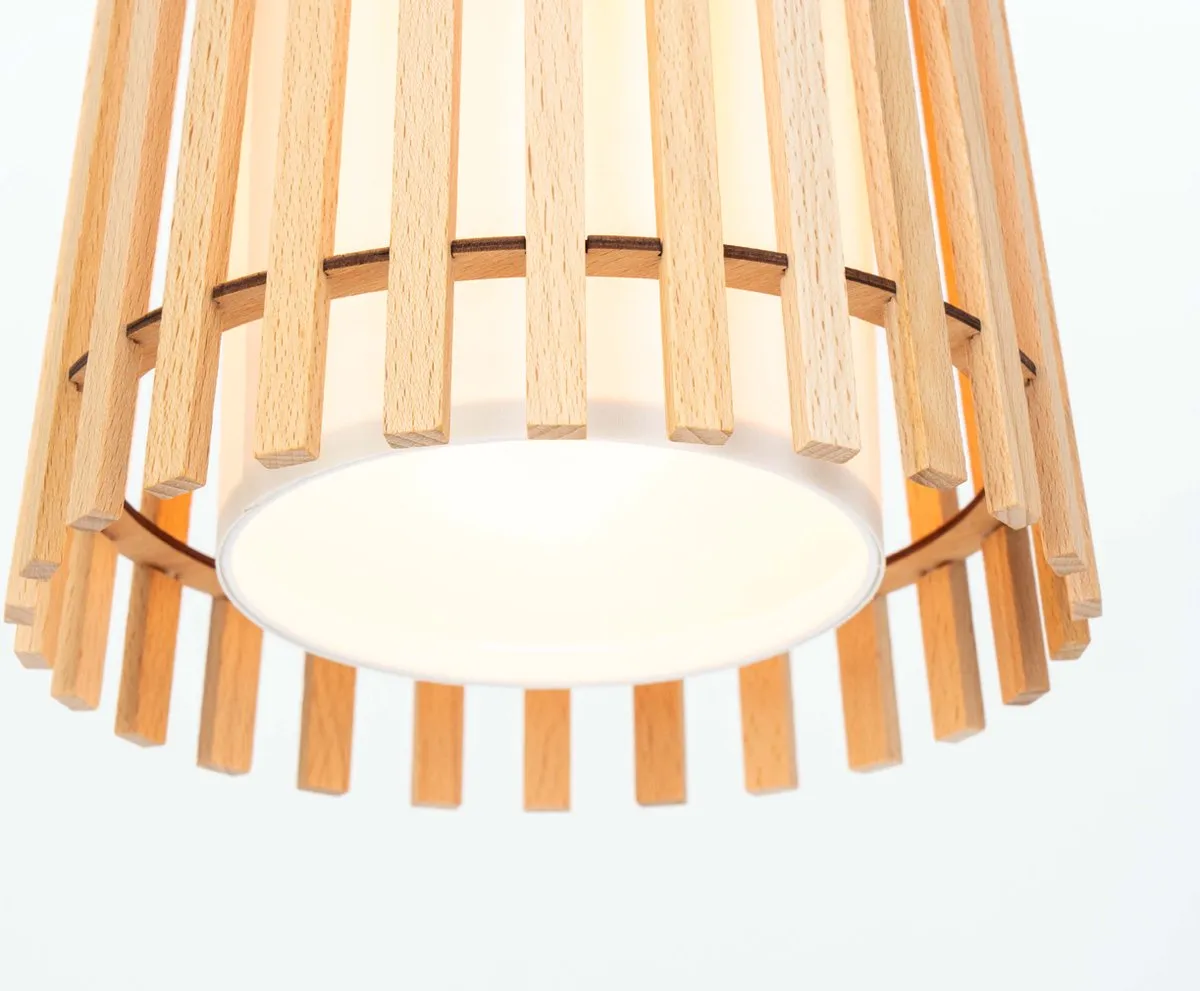 Eglo Fattoria Hanglamp E27 Ø20cm - 3-armig - Zwart/Bruin/Wit