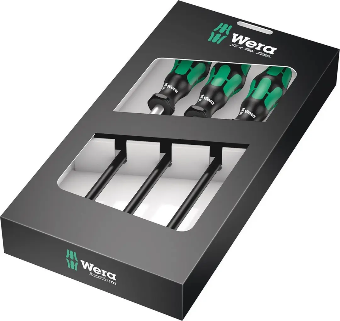 Wera 05135311001 Dopsleutel Schroevendraaierset - 3-delig - Zwart/Groen