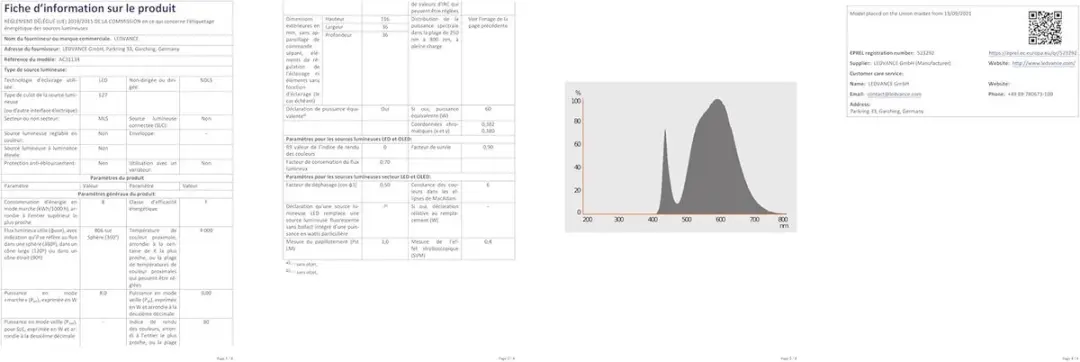 Osram E27 LED Buislamp 8W 4000K - 200°
