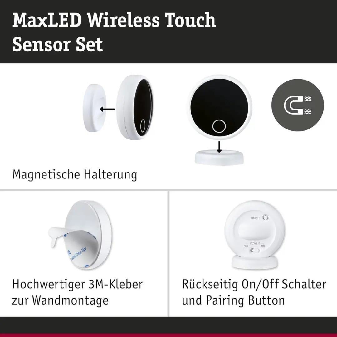 Paulmann 71225 MaxLED-sensor DC 24V LED-driver - 144W - Wit/Zwart