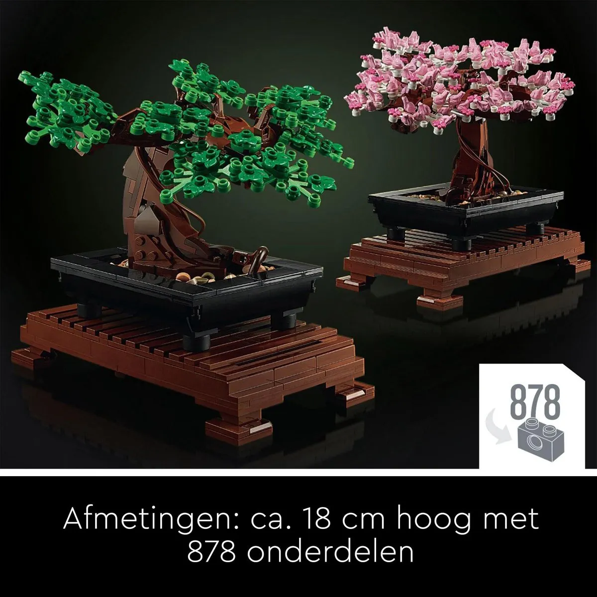LEGO Icons Bonsaiboompje 10281 - 878 Stukken - Veelkleurig - afbeelding 6 van 6