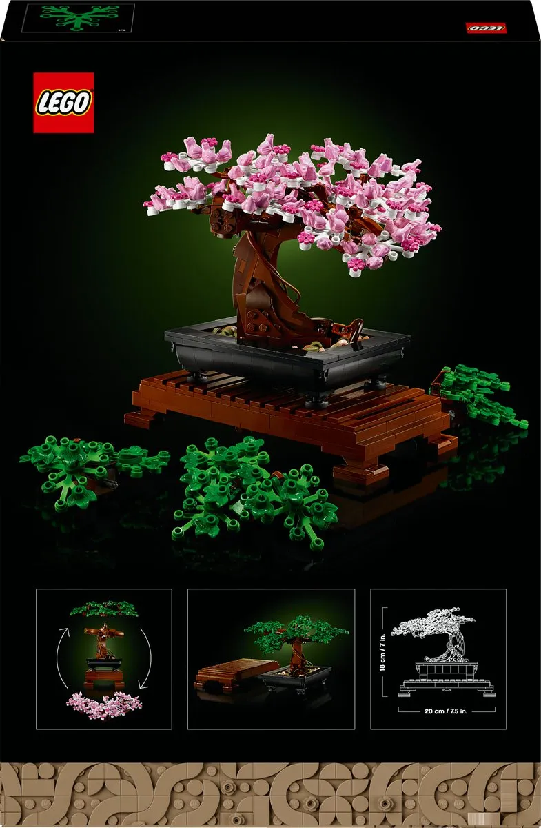 LEGO Icons Bonsaiboompje 10281 - 878 Stukken - Veelkleurig