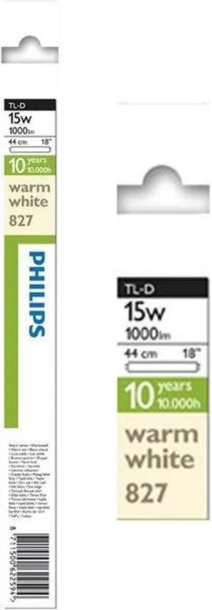Philips TL-lamp G13 15W - Mat - 2700K