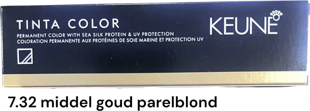 Keune Tinta 7.32 Goud Parelblond Permanent Haarkleuring 60ml